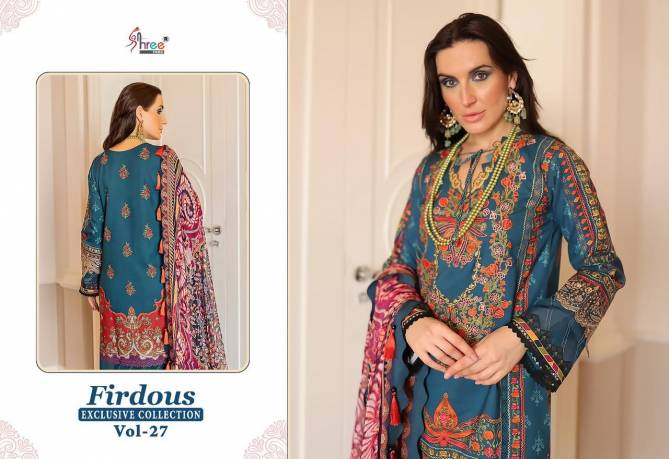 Firdous Exclusive Collection Vol 27 By Shree Pakistani Suits Catalog